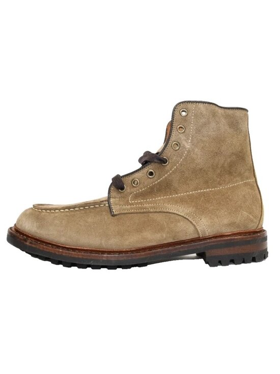 New! ALLEN EDMONDS Carter Moc Toe Weatherproof Boot Brown Suede 8 D DD464A 6700 main image 7